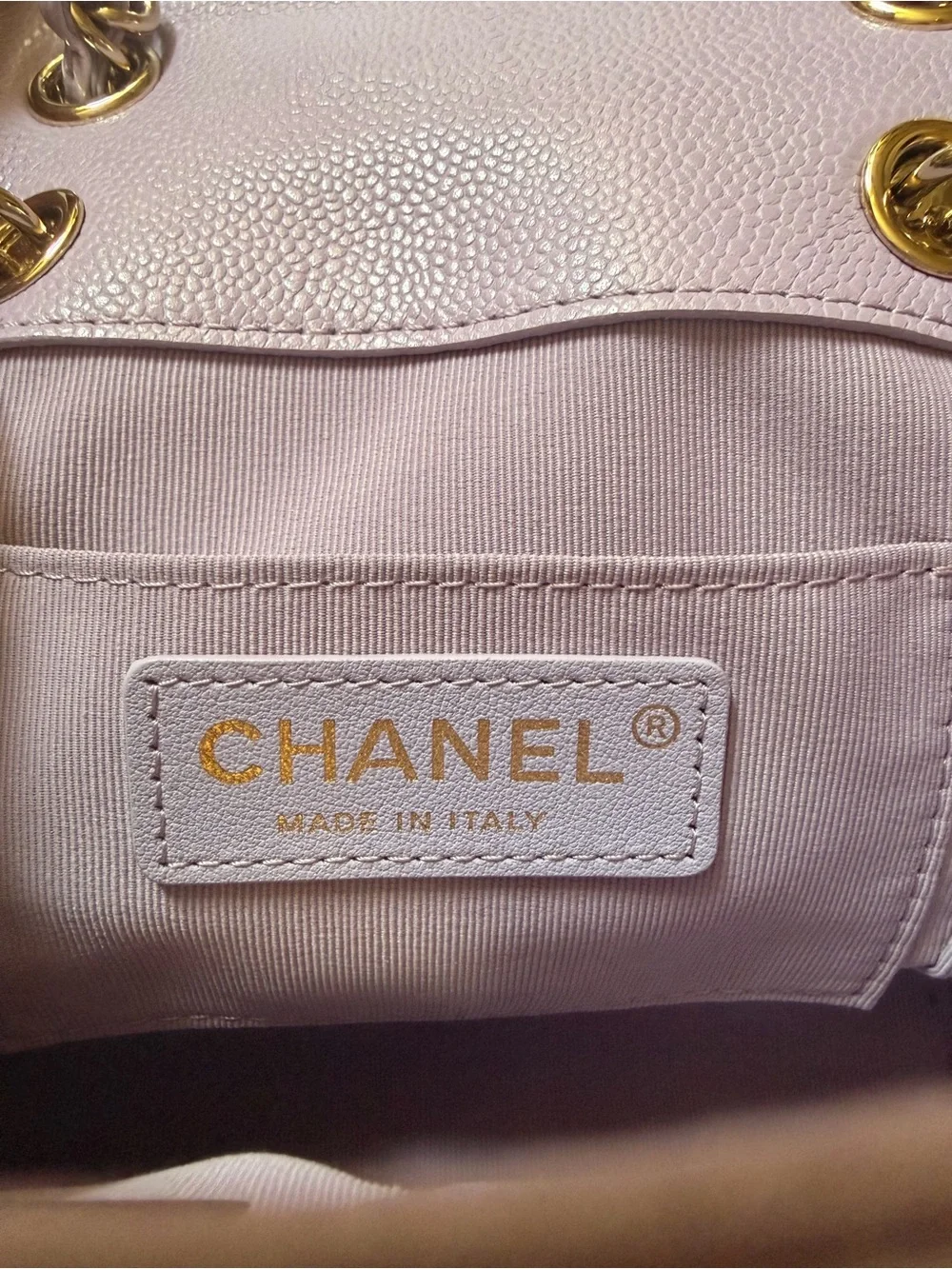 CHANEL Mini Duma Quilted Caviar Backpack